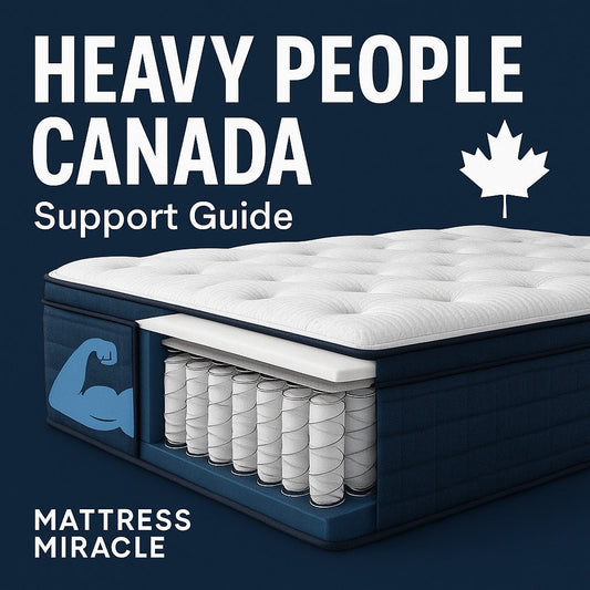hybrid mattess heavy people canada guide 2025 cover at mattress miracle brantford