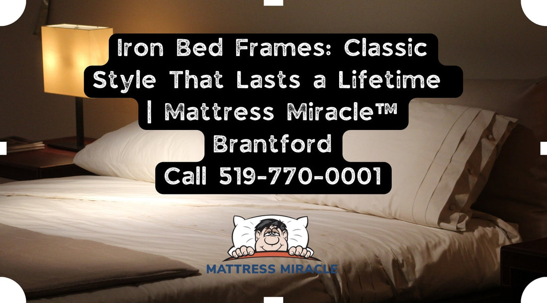 iron bed frames at mattress miracle brantford