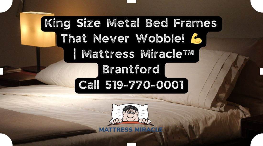 king size metal bed frames at mattress miracle brantford