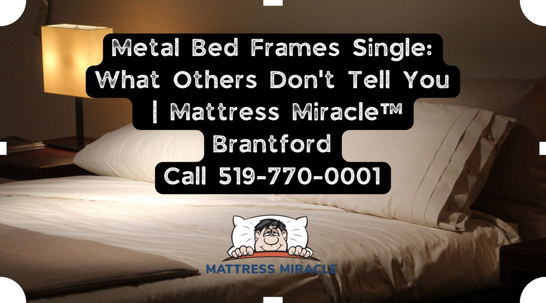 metal bed frames single at mattress miracle brantford