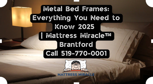 metal bed frames at mattress miracle brantford