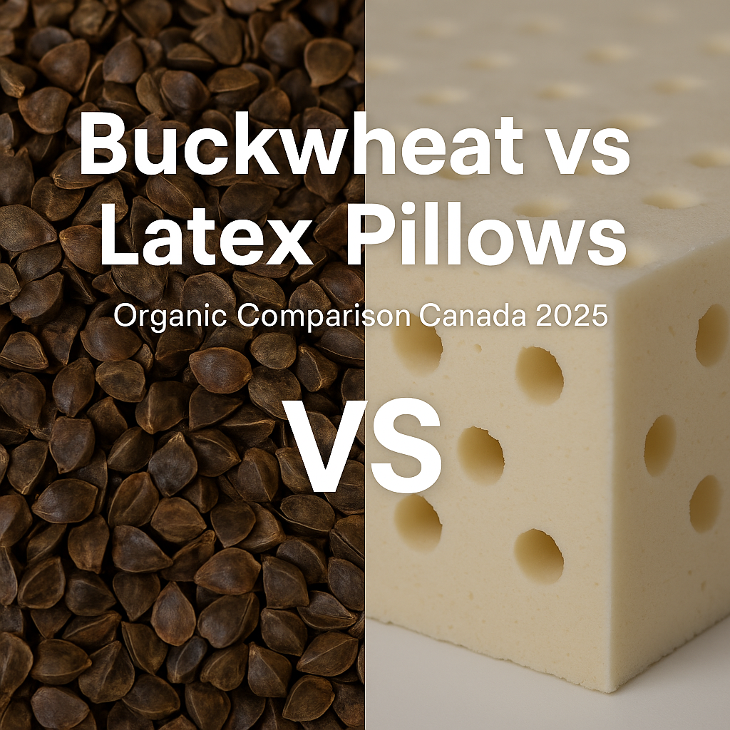 buckwheat vs latex pillows organic comparison at mattress miracle in brantford