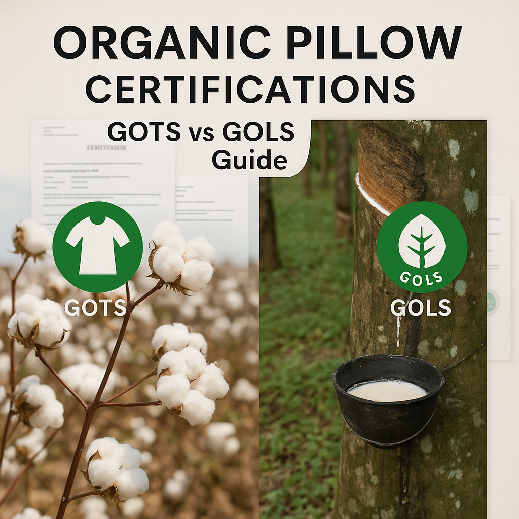 organic pillow cerifications gots vs gols guide at mattress miracle brantford