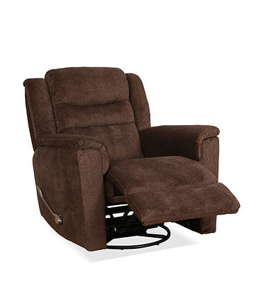 Brown Fabric Swivel Recliner chair On Sale