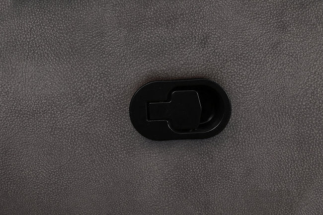 Grey swivel recliner chair handle