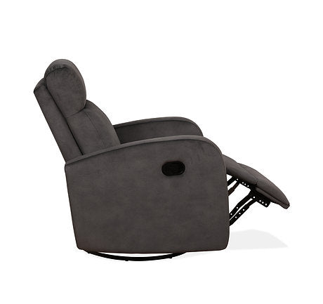 Grey soft fabric recliner chair on sale brantford