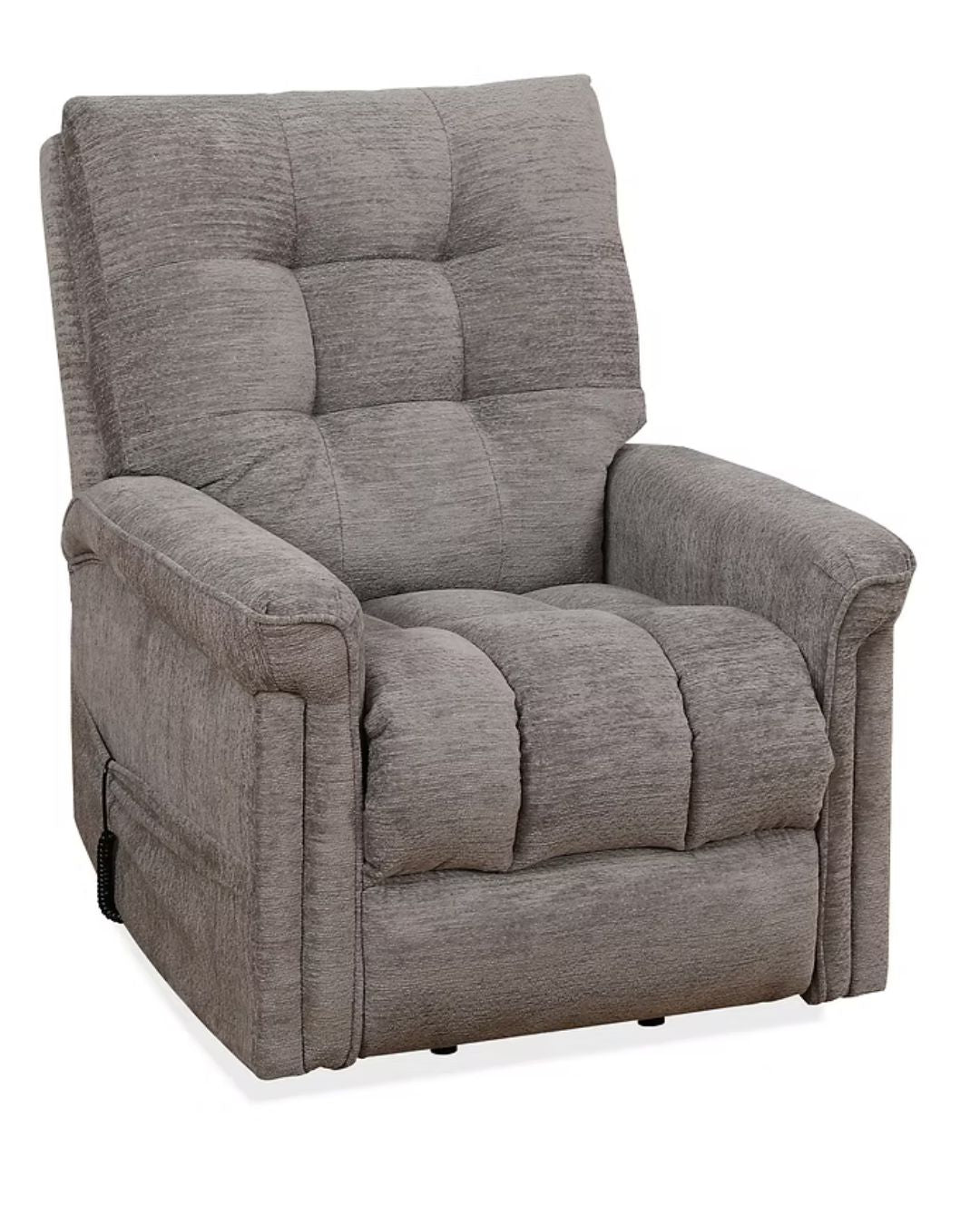 front side grey fabric recliner chair sale