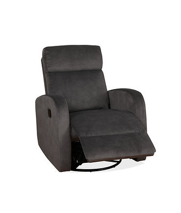 Grey Soft Fabric Recliner Swivel Chair near Me