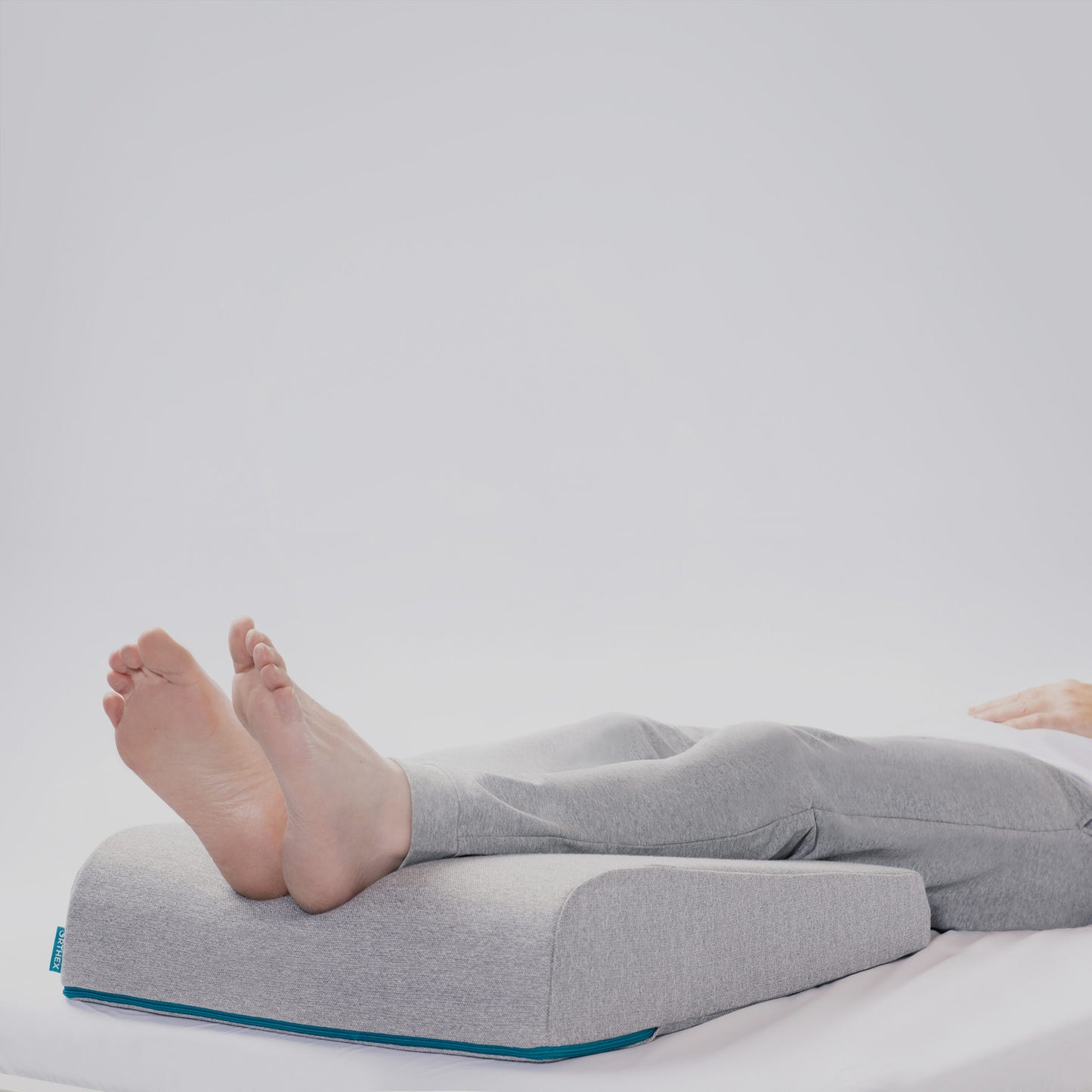 Symbia 08° leg wedge in use, elevating legs for circulation - Mattress Miracle Brantford