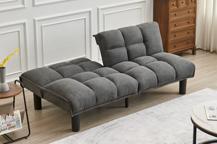 Solara Grey Fabric Futon Bed | Mattress Miracle