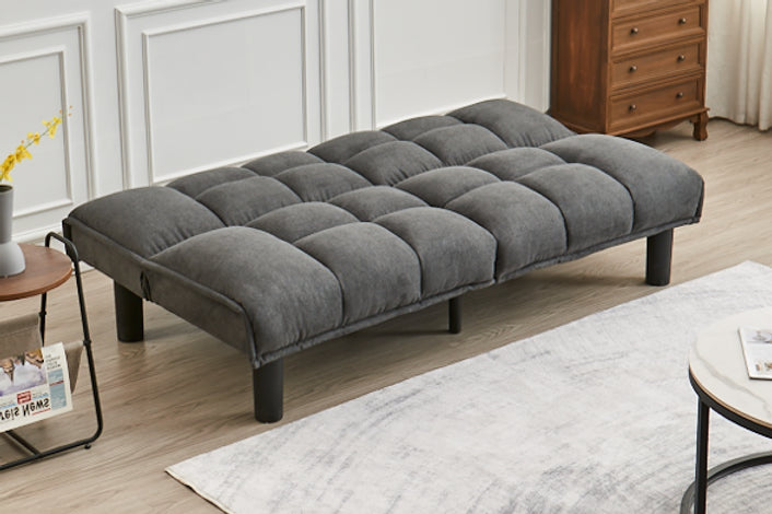 Solara Grey Futon Sofa Bed | Mattress Miracle