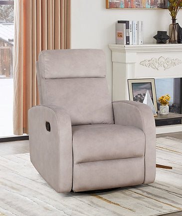 beige soft fabric recliner chair brantford
