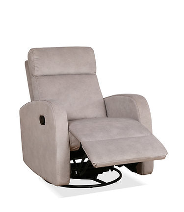 Beige Soft Fabric swivel recliner chair near me