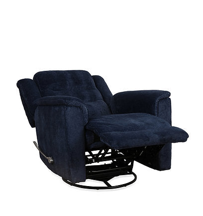 Blue Fabric Swivel Recliner Chair Near Me Brantford