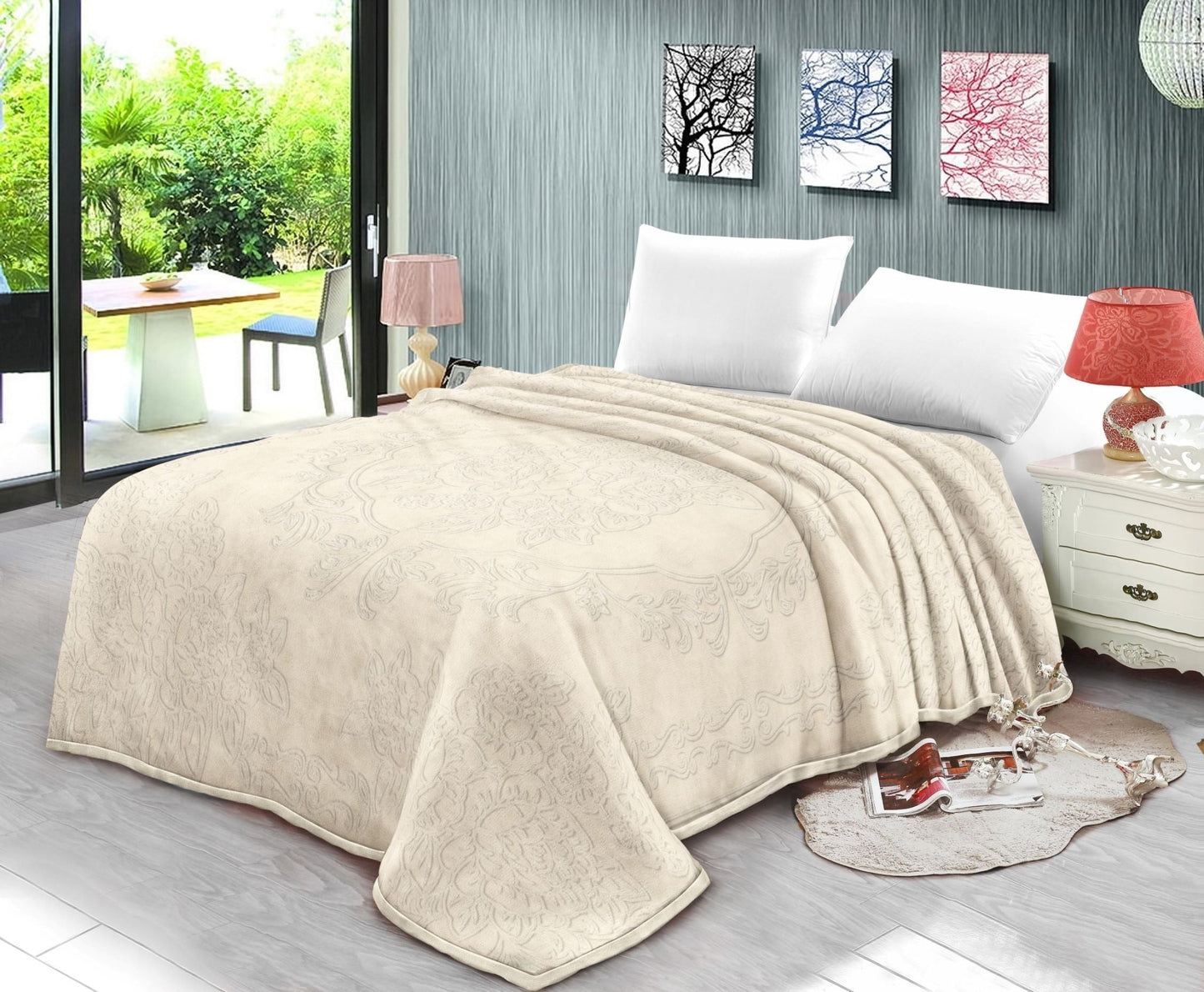 Cartier Fleece Blanket - Mattress Miracle Brantford