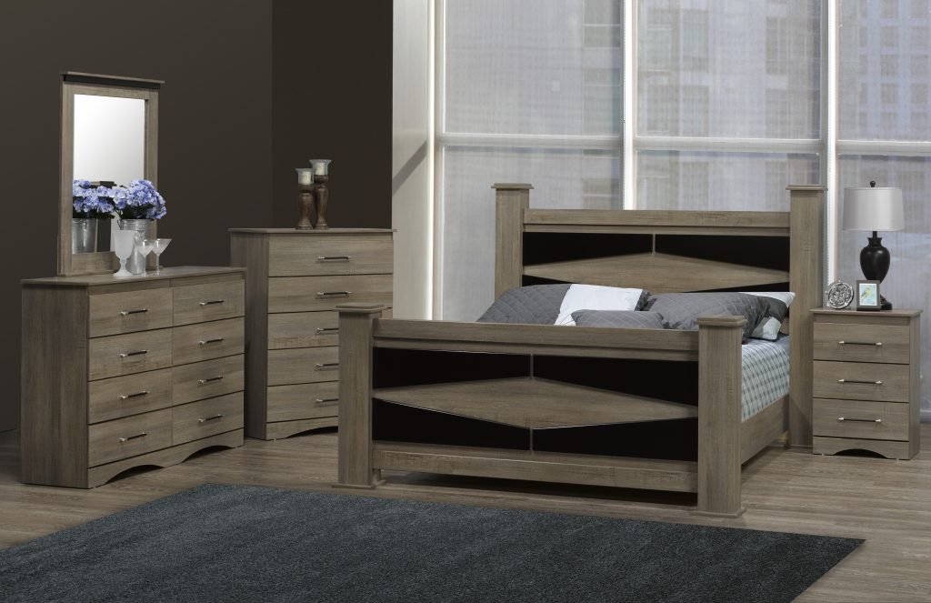 Drayton Valley Suede Grey Bedroom Set - Mattress Miracle