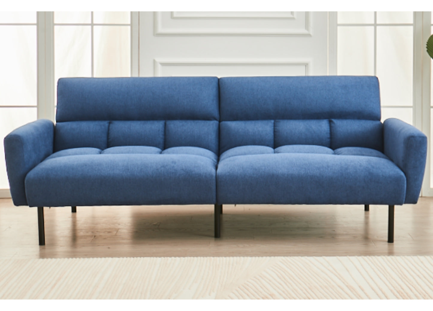 Blue loveseat sofa sleeper bed near me