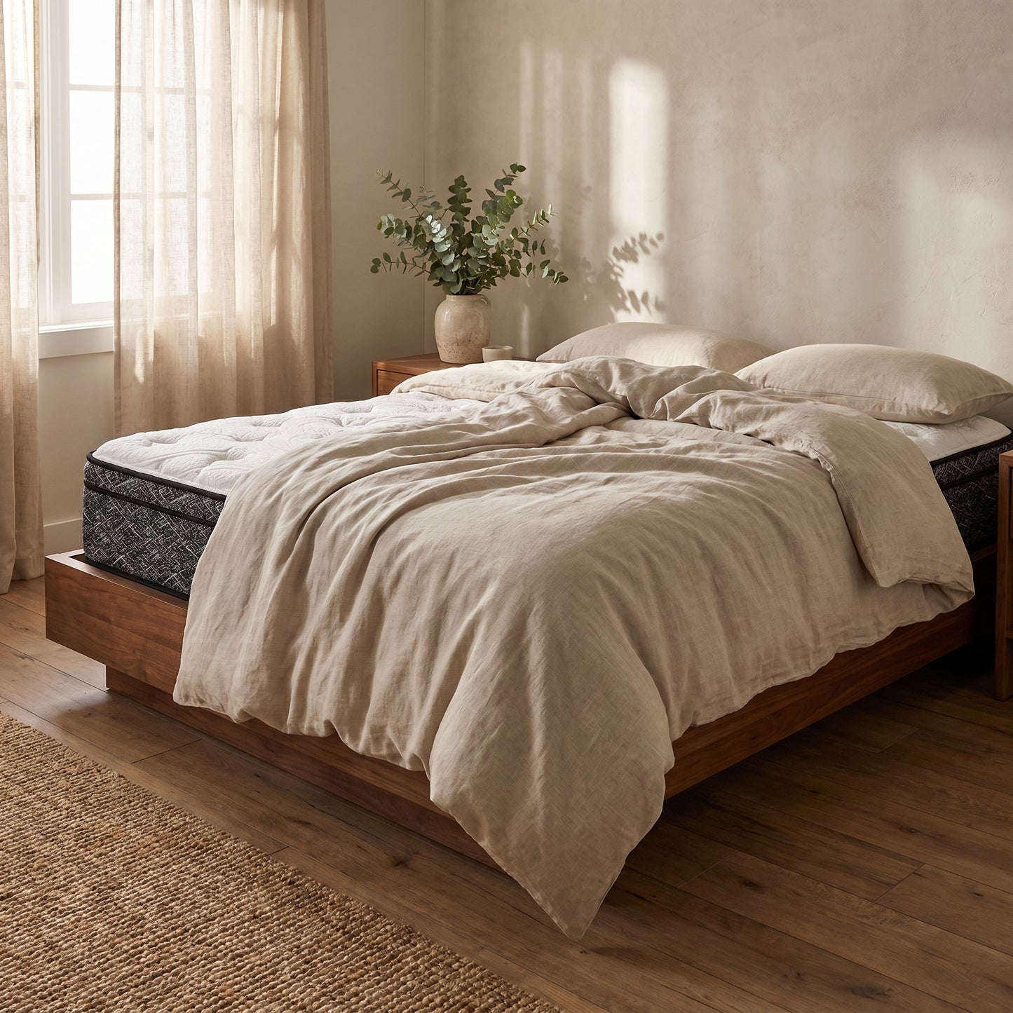 ComfortCare Dalton & Albany Mattress styled in a Canadian master bedroom