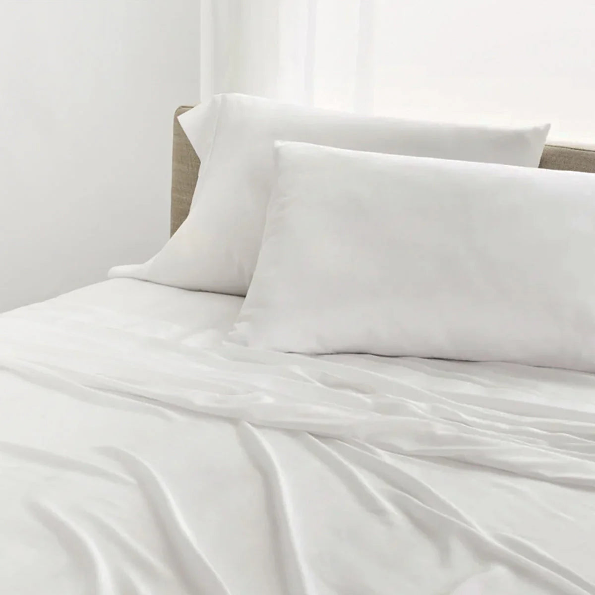 UltraLux White Soft Cotton Blend Sheet Set - 600 Thread Count