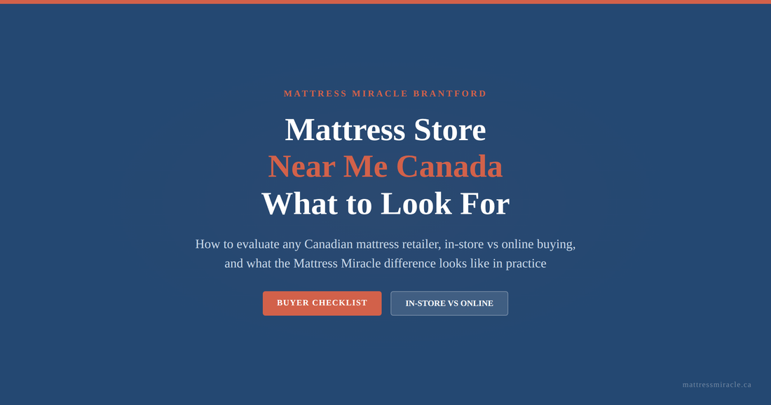 Mattress store near me Canada what to look for before you buy