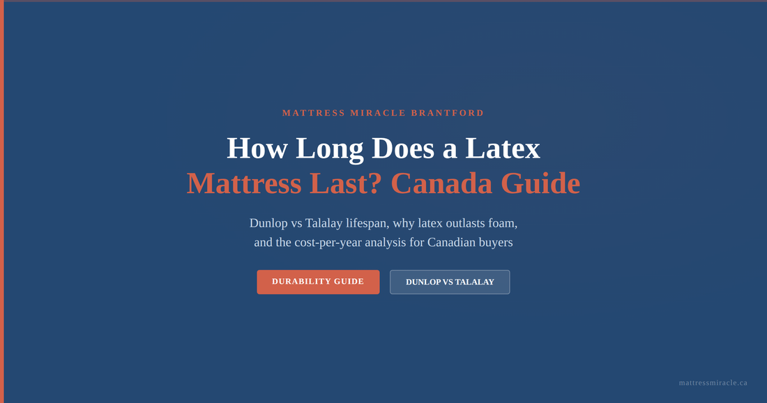 Dunlop vs Talalay latex mattress lifespan comparison Canada