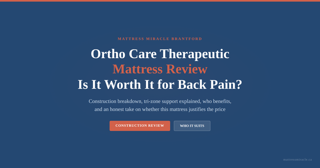 Ortho Care therapeutic mattress review back pain guide