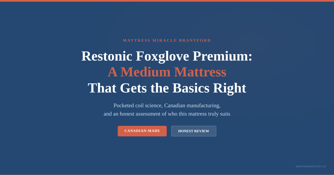 Restonic Foxglove Premium mattress review from Mattress Miracle Brantford