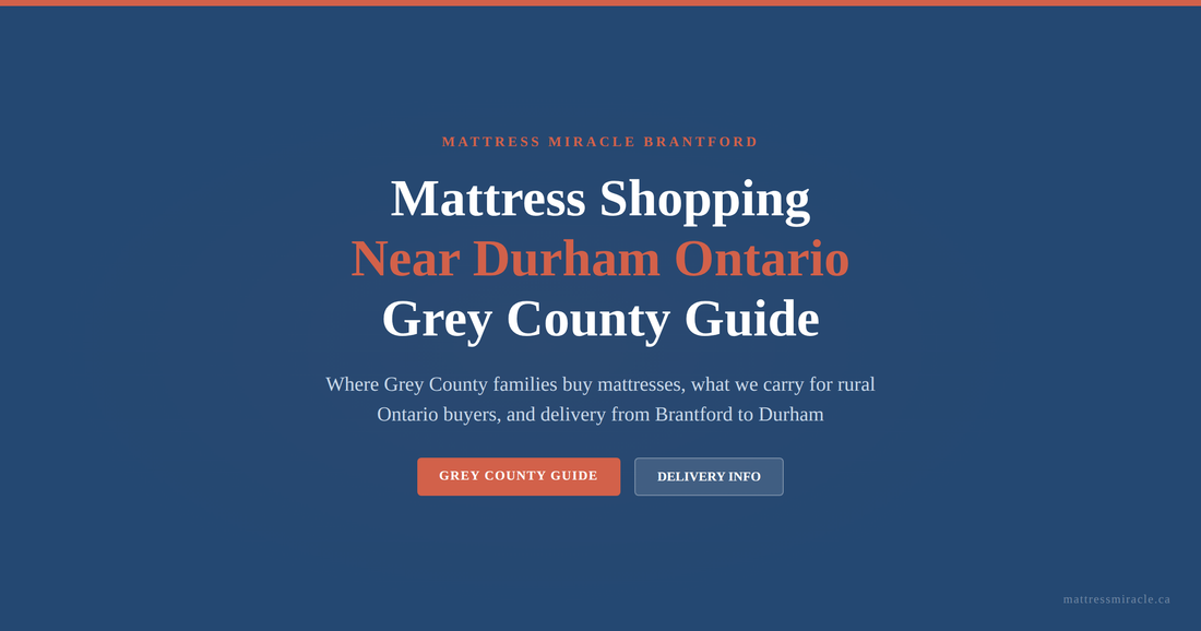 Mattress shopping guide for Durham Ontario and Grey County families
