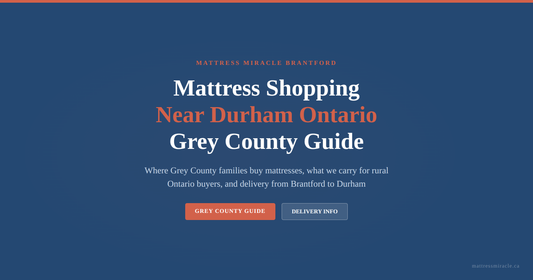 Mattress shopping guide for Durham Ontario and Grey County families