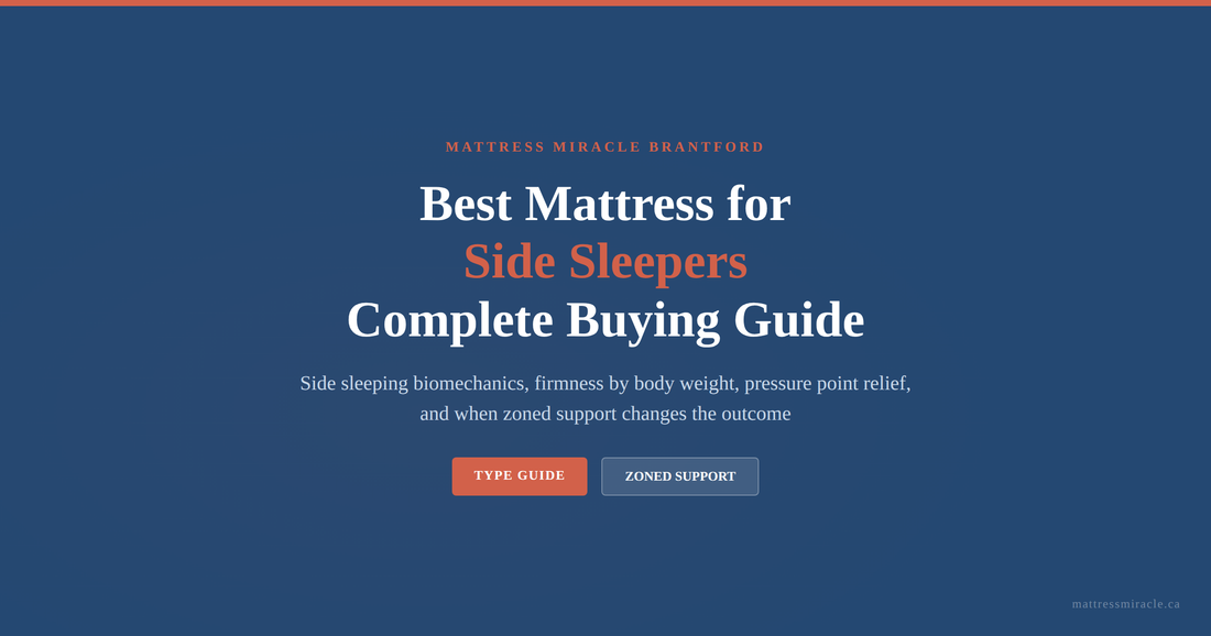 Best mattress for side sleepers Canada firmness guide