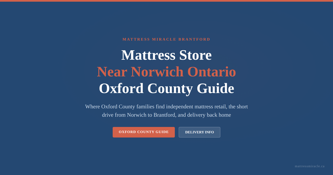 Mattress store near Norwich Ontario serving Oxford County