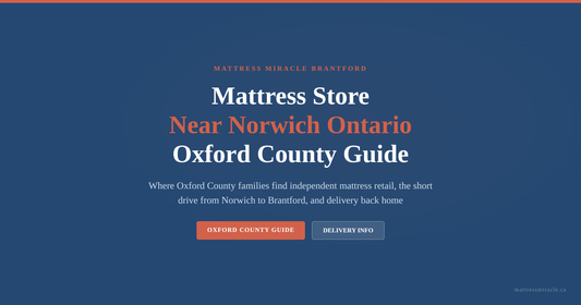 Mattress store near Norwich Ontario serving Oxford County