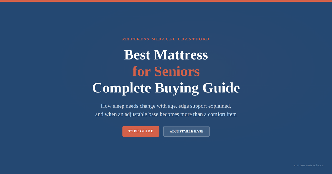 Best mattress for seniors complete buying guide edge support and adjustable base