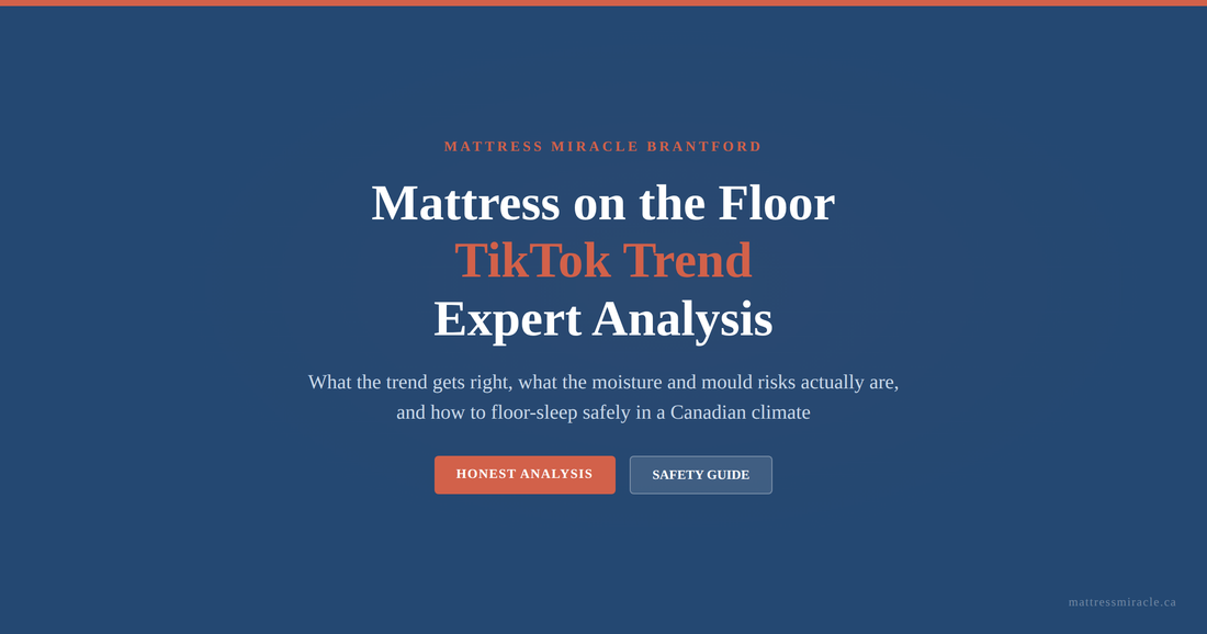 Mattress on floor TikTok trend expert analysis