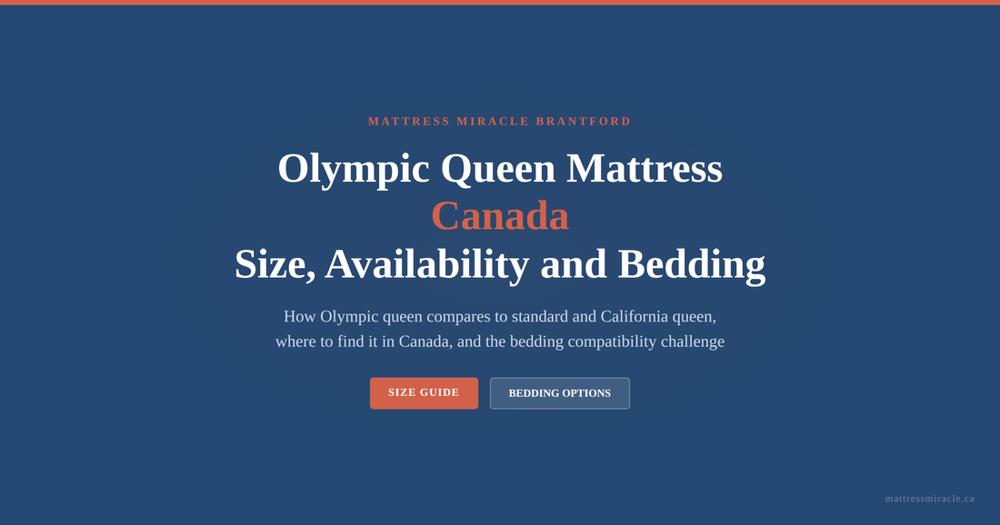 Olympic queen mattress size Canada guide