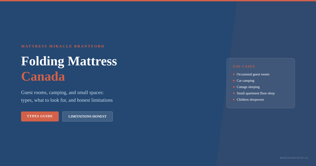 Folding mattress Canada guide for guest rooms camping and small spaces