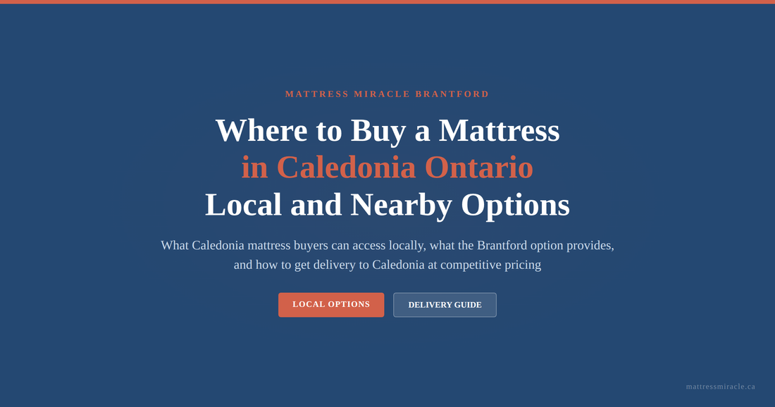 Where to Buy a Mattress in Caledonia Ontario: Local and Nearby Options
