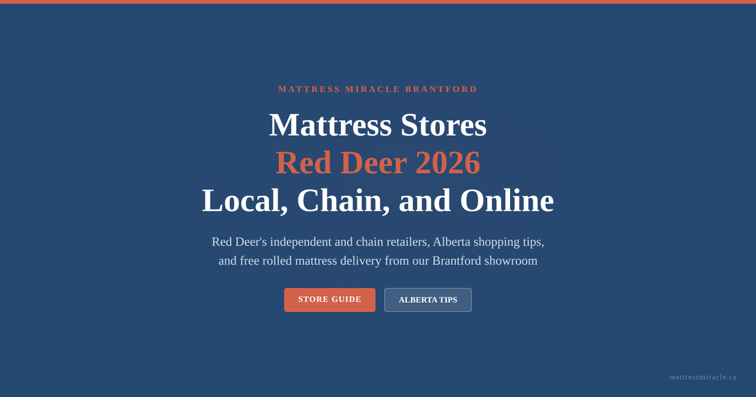 Mattress stores Red Deer Alberta 2026 local chain and online