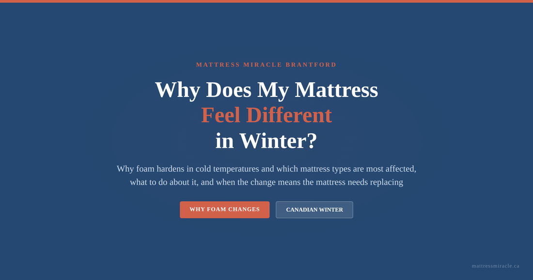 Why Does My Mattress Feel Different in Winter: Cold Temperature Guide
