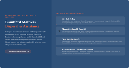 Brantford mattress disposal and social assistance guide — ODSP Ontario Works options