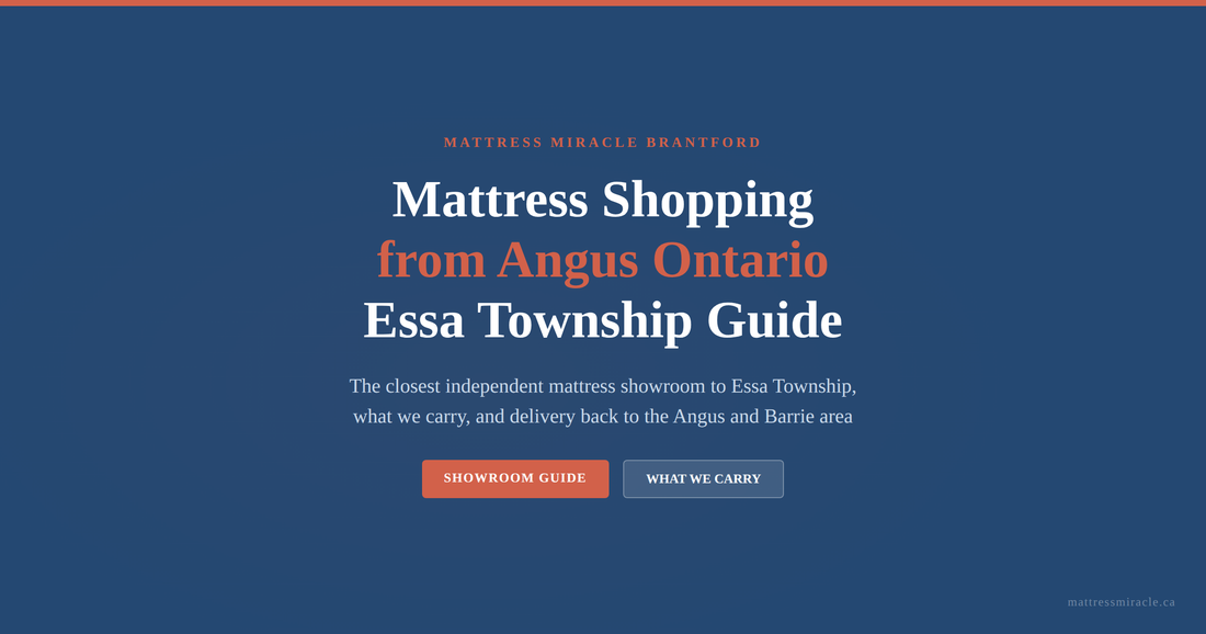 Mattress shopping guide for Angus Ontario and Essa Township residents