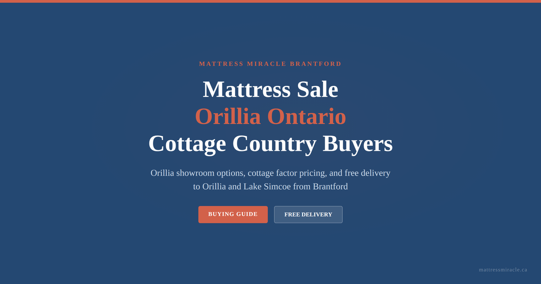 Mattress sale Orillia Ontario cottage country buying guide