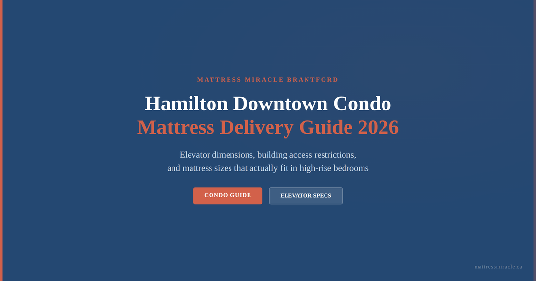 Hamilton downtown condo mattress delivery guide 2026 elevator dimensions