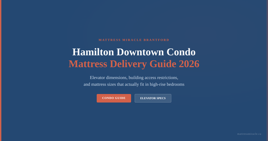 Hamilton downtown condo mattress delivery guide 2026 elevator dimensions