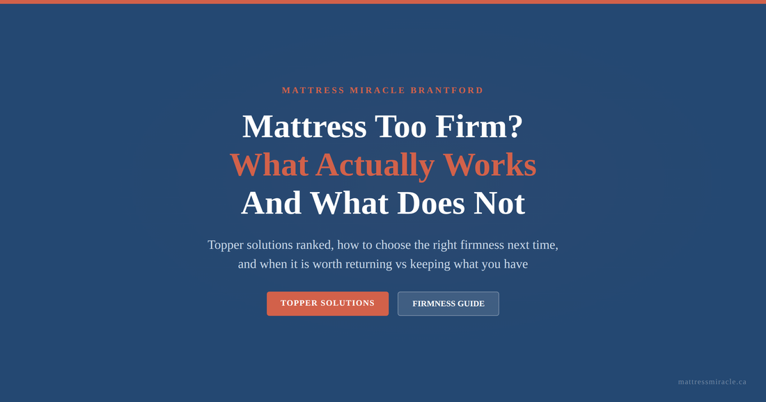 Mattress too firm what to do topper solutions and firmness guide