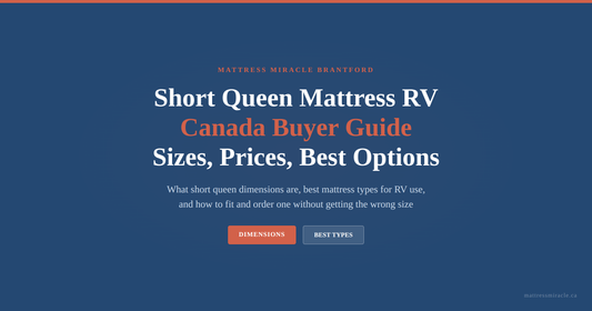 Short queen mattress RV Canada buyer guide dimensions vs standard queen best types