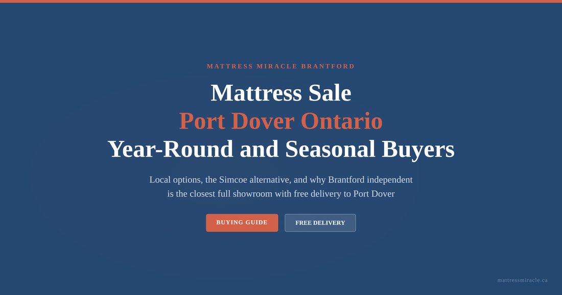 Mattress sale Port Dover Ontario year round and seasonal buyers guide