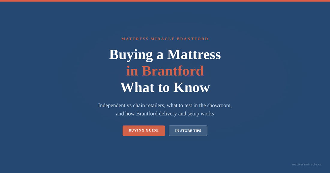 Buying a mattress in Brantford independent vs chain retailer guide