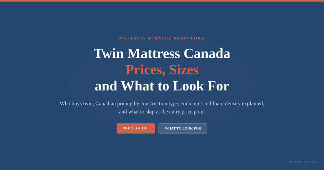 Twin mattress Canada prices sizes and what to look for buying guide