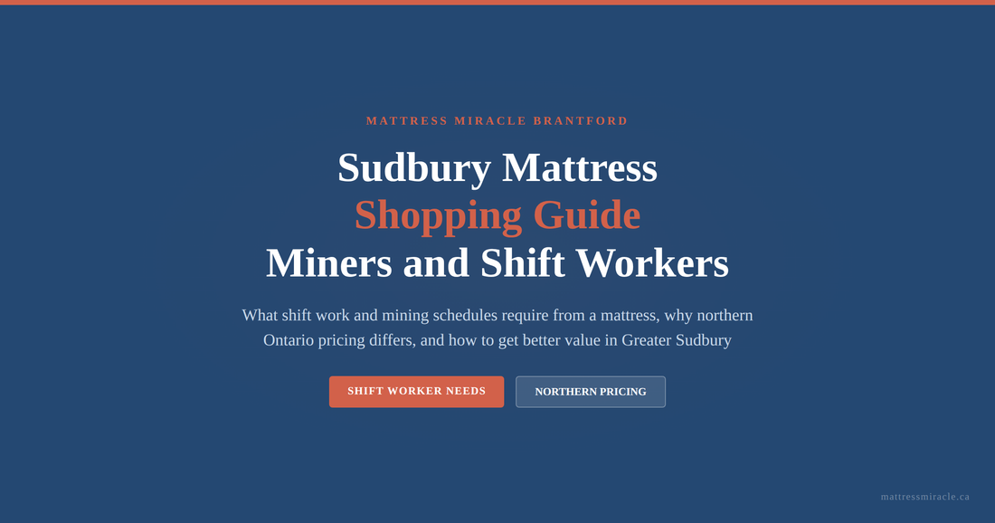 Sudbury mattress shopping guide miners and shift workers Ontario